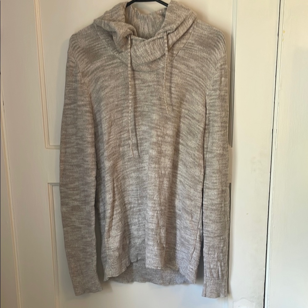 Express Heathered Knit Sweater in Cream